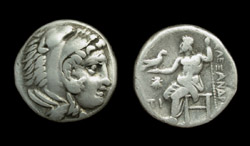 Macedon, King Philip III, Silver Drachm, Zeus Reverse